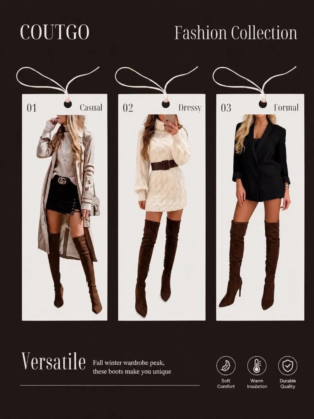 Women's Chocolate Suede Pointed Toe Over-the-Knee Thigh High Stiletto Heel Boot